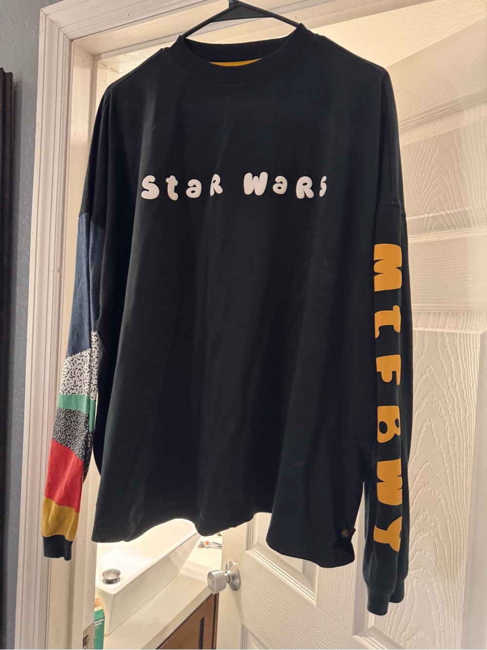 Star Wars Black Tee with Yellow Trim